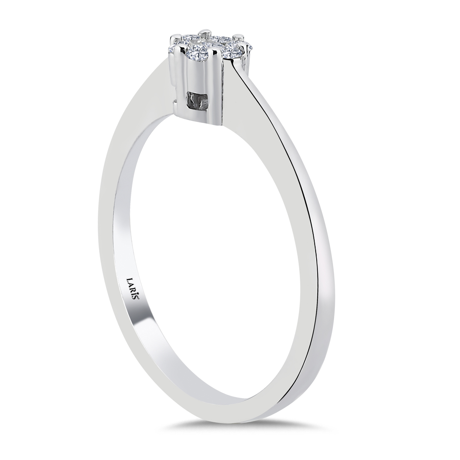 coronet yüzükler 0.16 Karat Pırlanta Taşlı Coronet Yüzük