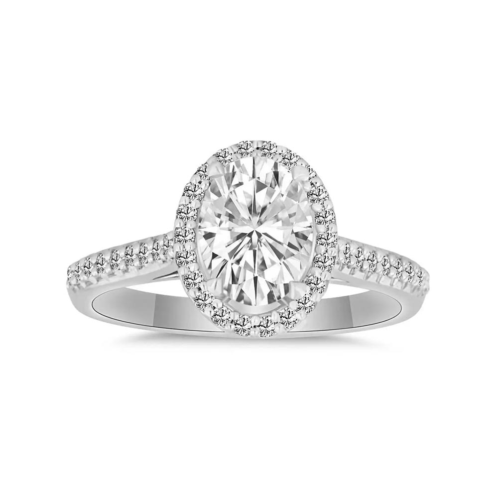 1.30 Karat Pırlanta Beyaz Topaz Tektaş Yüzük