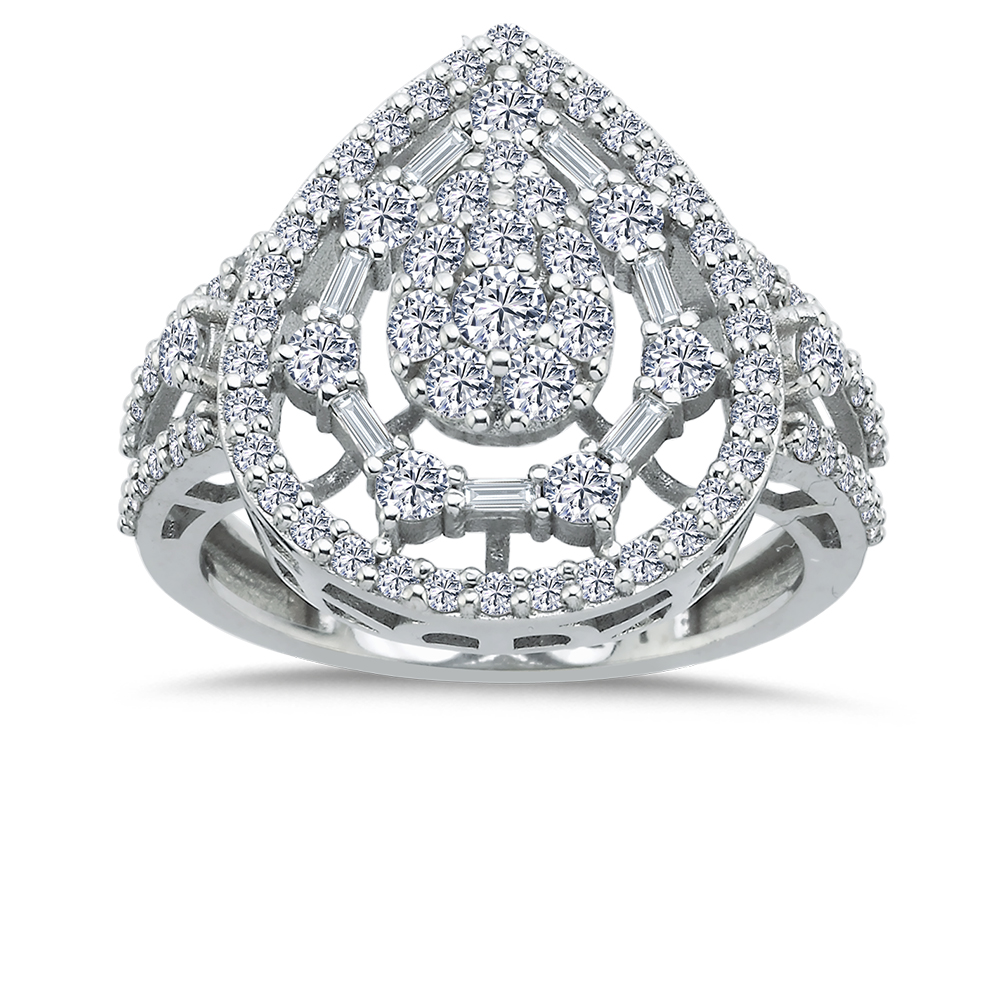 1,38 Karat Pırlanta Damla Stellis Özel Tasarım Yüzük