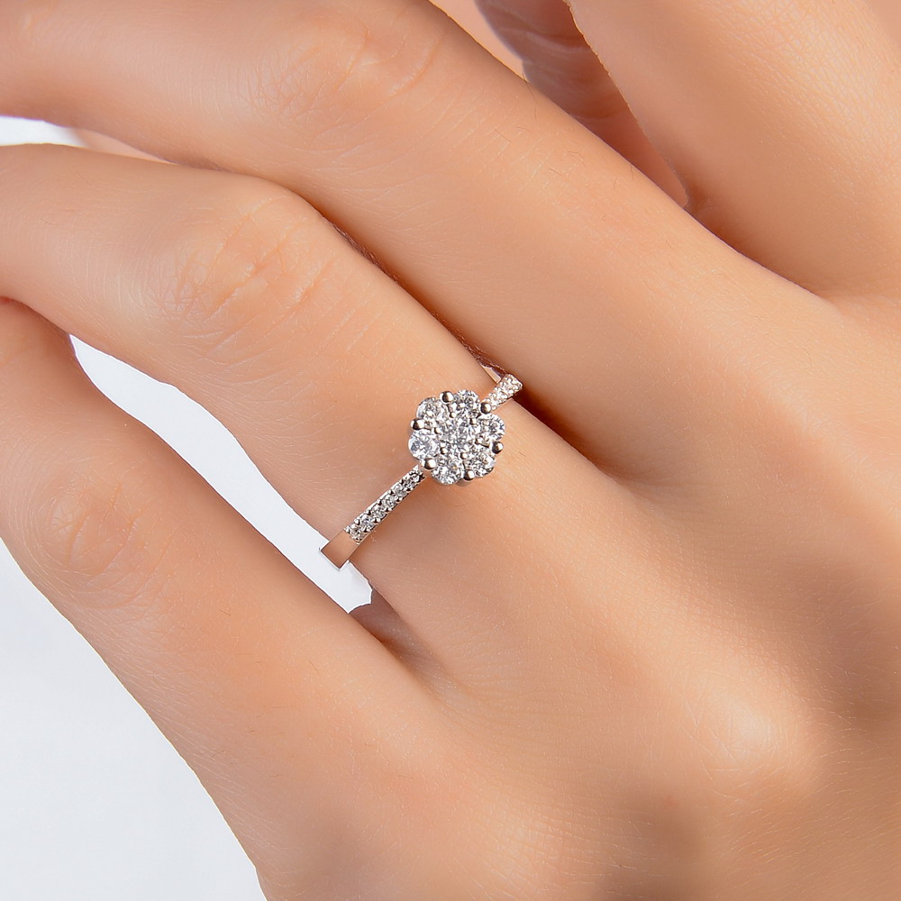 coronet yüzükler 0,30 Karat Pırlanta Coronet Yüzük