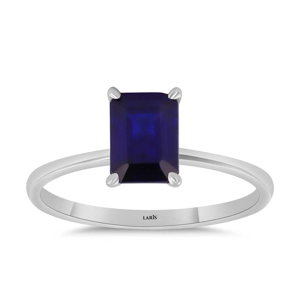 1,25 Karat Octagon Kesim Royale Safir Yüzük