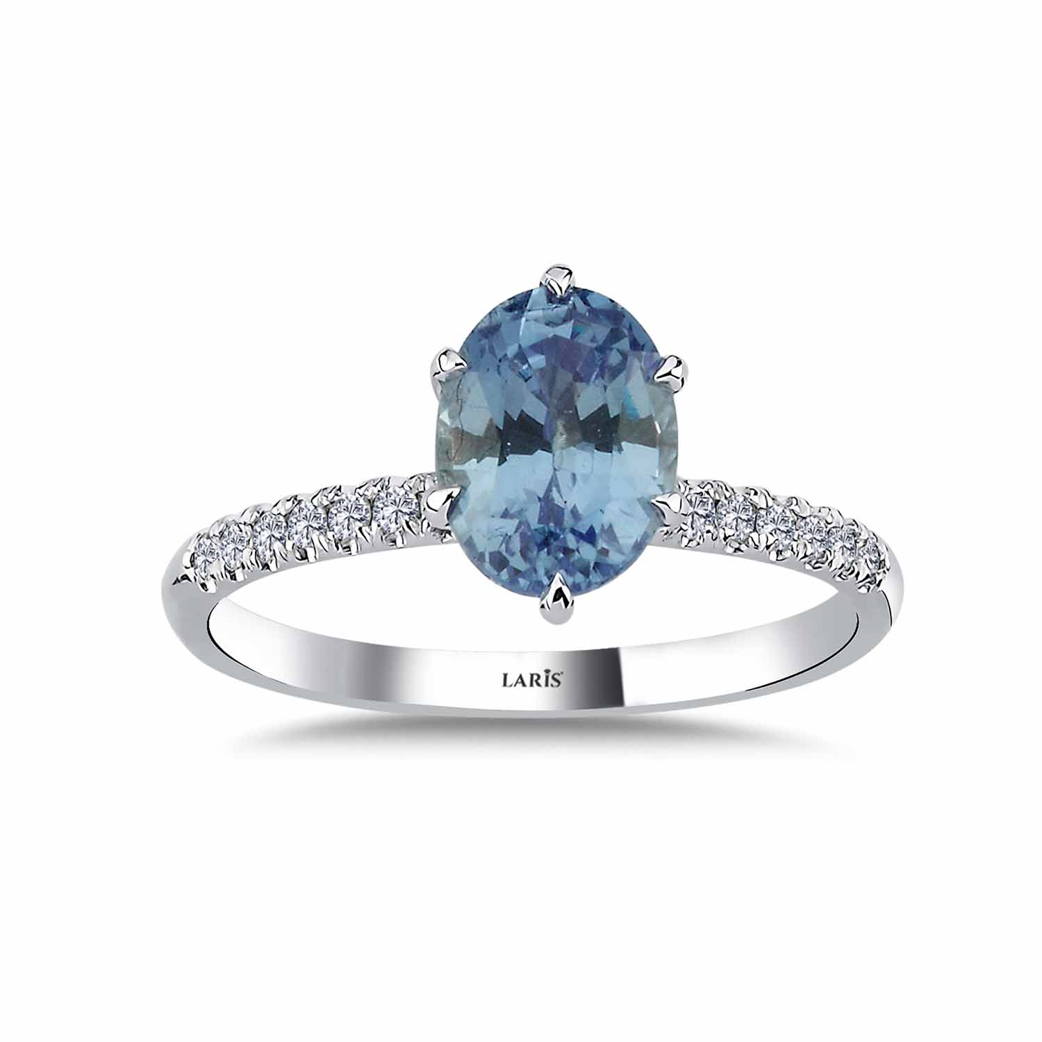 Safir Yüzükler 2,08 Karat Pırlanta Özel Tasarım Royale Safir Yüzük