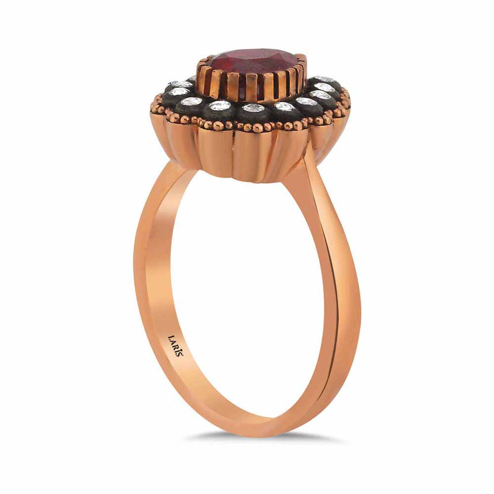 Elmas Yüzükler 1,05 Karat Elmas Damla Yakut Yüzük